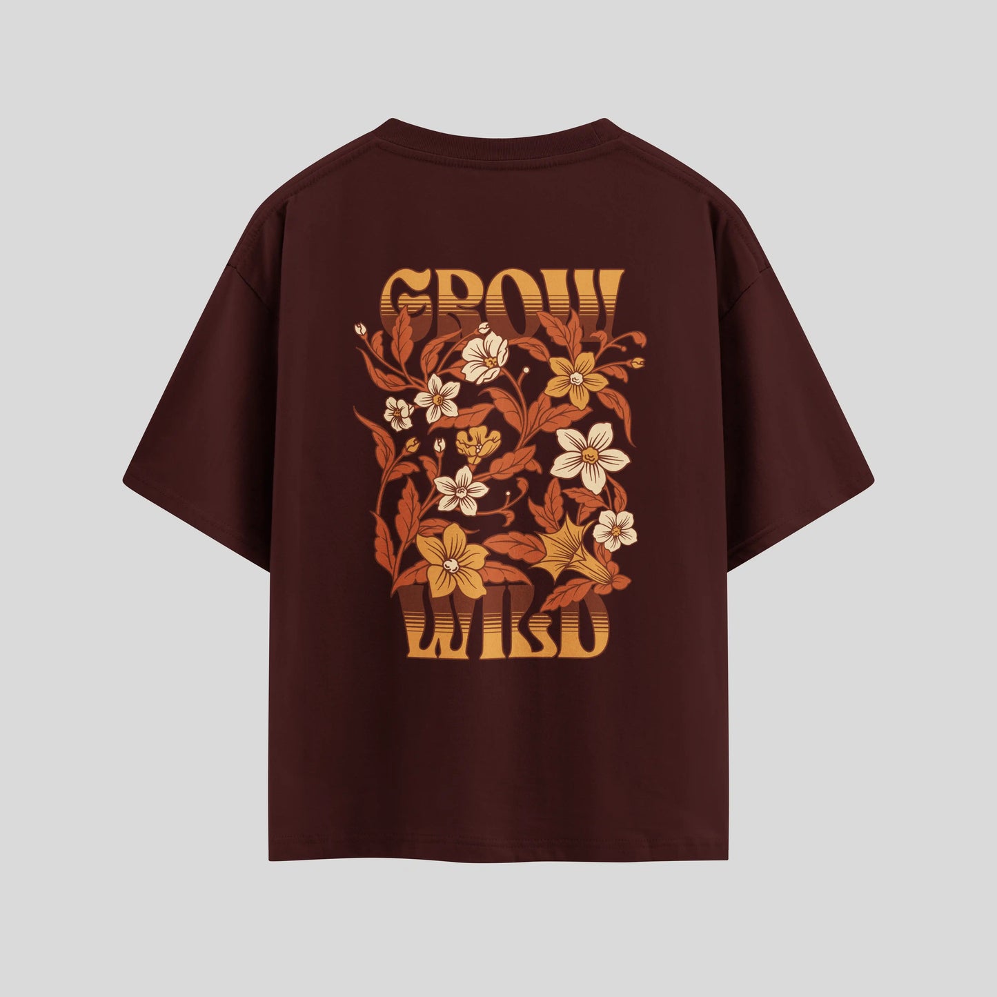 Grow Wild Floral Retro T-shirt