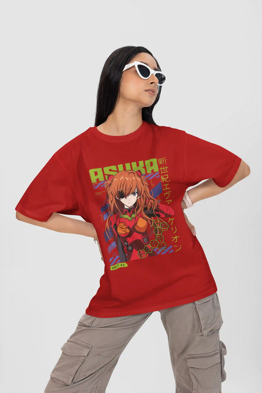 Evangelion Unit-02 Emergency | Anime Oversized Tee