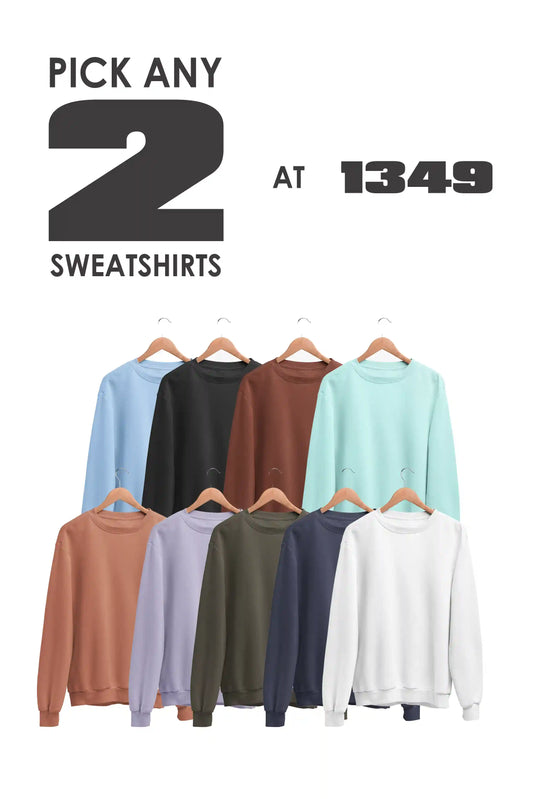 Pick Any 2 - Plain Sweatshirt Combo