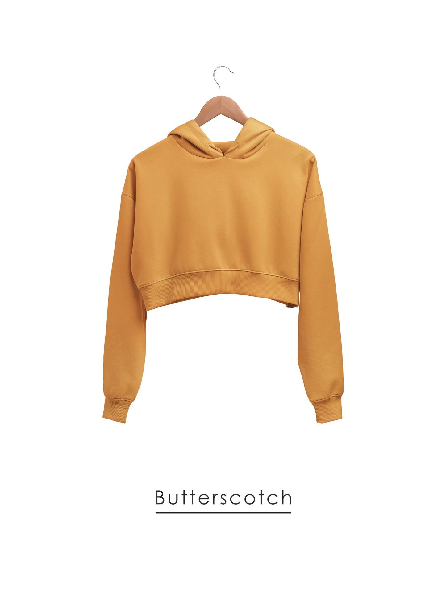 Plain Crop Hoodie