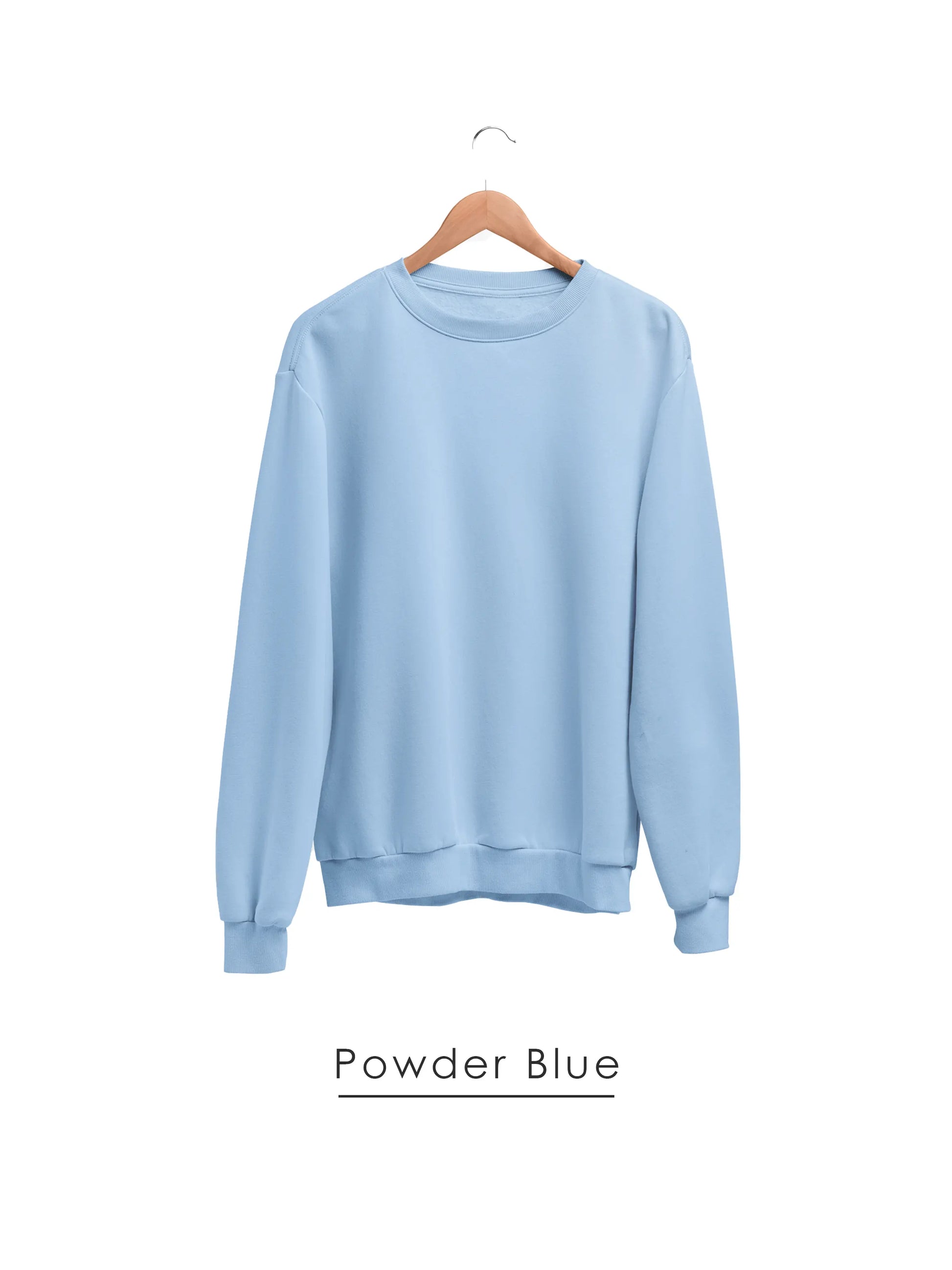 Blue online plain sweatshirt