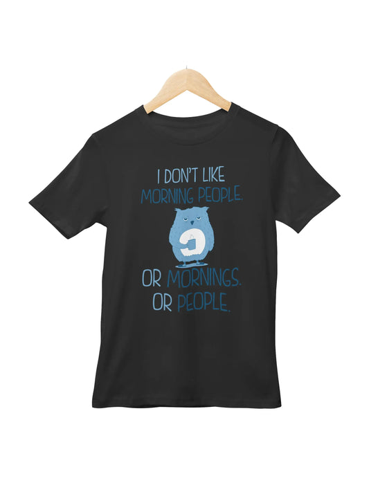 I Hate Morning Graphic Printed T-shirt