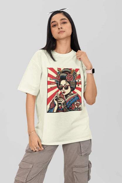 Geisha Sip Shine | Oversized T-Shirt