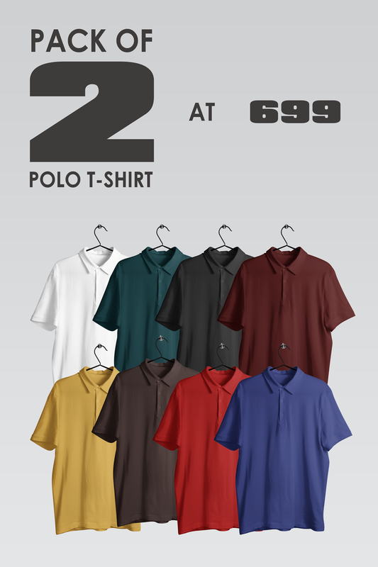 Pick Any 2 - Polo T-shirt Combo